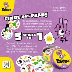 Asmodee Dobble, Kartenspiel -Bester Spielwaren Geschäft Asmodee Dobble Kartenspiel@@100011109 3