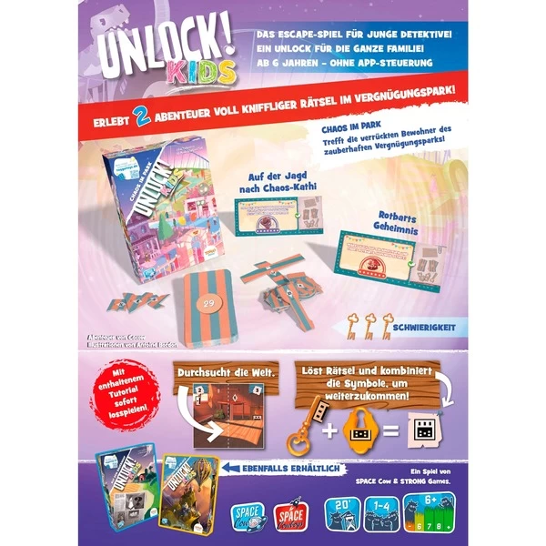 Asmodee Unlock! Kids - Chaos Im Park, Kartenspiel 6 Asmodee Unlock! Kids - Chaos Im Park, Kartenspiel – Bild 4
