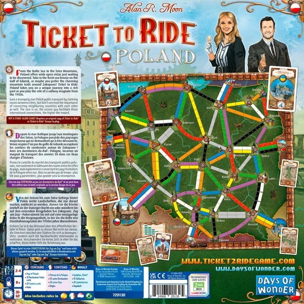 Asmodee Zug Um Zug: Polen , Brettspiel 5 Asmodee Zug Um Zug: Polen , Brettspiel – Bild 3