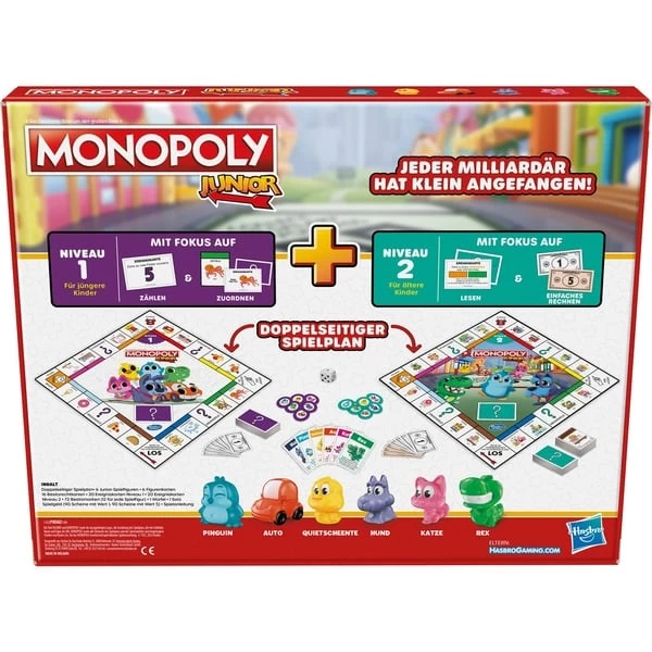 Hasbro Monopoly Junior, Brettspiel 7 Hasbro Monopoly Junior, Brettspiel – Bild 5