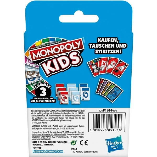 Hasbro Monopoly Kids, Kartenspiel 9 Hasbro Monopoly Kids, Kartenspiel – Bild 7