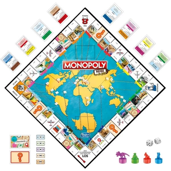 Hasbro Monopoly Reise Um Die Welt, Brettspiel 8 Hasbro Monopoly Reise Um Die Welt, Brettspiel – Bild 6