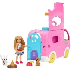 Mattel Barbie Chelsea 2-in-1 Camper, Spielfahrzeug -Bester Spielwaren Geschäft Mattel Barbie Chelsea 2 in 1 Camper Spielfahrzeug@@1919784 3