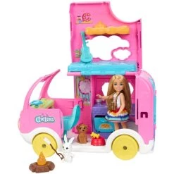 Mattel Barbie Chelsea 2-in-1 Camper, Spielfahrzeug -Bester Spielwaren Geschäft Mattel Barbie Chelsea 2 in 1 Camper Spielfahrzeug@@1919784 4