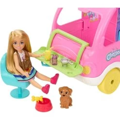 Mattel Barbie Chelsea 2-in-1 Camper, Spielfahrzeug -Bester Spielwaren Geschäft Mattel Barbie Chelsea 2 in 1 Camper Spielfahrzeug@@1919784 6