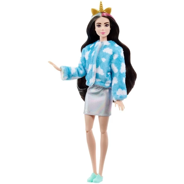 Mattel Barbie Cutie Reveal Traumland Fantasie Puppe Einhorn Und 10 Überraschungen – Bild 3