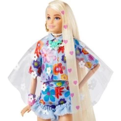 Mattel Barbie Extra Puppe Flower Power -Bester Spielwaren Geschäft Mattel Barbie Extra Puppe Flower Power@@1806317 3