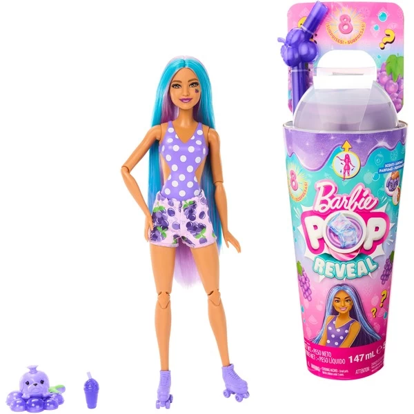 Mattel Barbie Pop! Reveal Juicy Fruits - Traubensaft, Puppe 4 Mattel Barbie Pop! Reveal Juicy Fruits - Traubensaft, Puppe – Bild 2