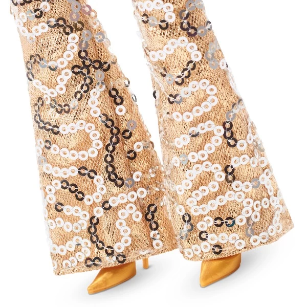 Mattel Barbie The Movie - Margot Robbie Als Barbie: Puppe Im Goldenem Disco-Jumpsuit 7 Mattel Barbie The Movie - Margot Robbie Als Barbie: Puppe Im Goldenem Disco-Jumpsuit – Bild 5