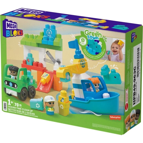 Mattel MEGA BLOKS Green Town Ozean-Reinigungsteam, Konstruktionsspielzeug 14 Mattel MEGA BLOKS Green Town Ozean-Reinigungsteam, Konstruktionsspielzeug – Bild 12