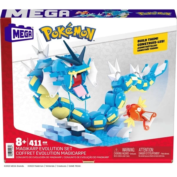 Mattel MEGA Pokémon Magikarp Evolution Set, Konstruktionsspielzeug 12 Mattel MEGA Pokémon Magikarp Evolution Set, Konstruktionsspielzeug – Bild 10