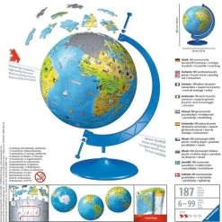 Ravensburger 3D Puzzle-Ball Kinderglobus In Deutscher Sprache -Bester Spielwaren Geschäft Ravensburger 3D Puzzle Ball Kinderglobus in deutscher Sprache@@1546094 2