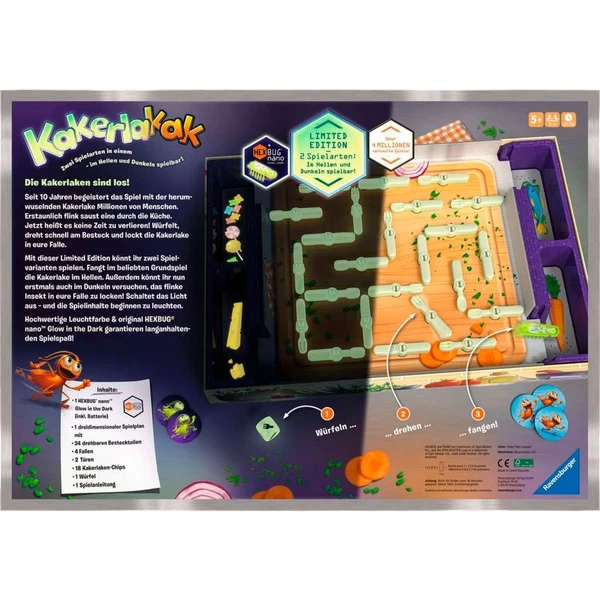 Ravensburger Kakerlakak Glow In The Dark, Brettspiel 5 Ravensburger Kakerlakak Glow In The Dark, Brettspiel – Bild 3