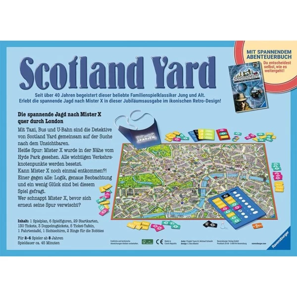 Ravensburger Scotland Yard 40 Jahre Jubiläumsedition, Brettspiel 7 Ravensburger Scotland Yard 40 Jahre Jubiläumsedition, Brettspiel – Bild 5