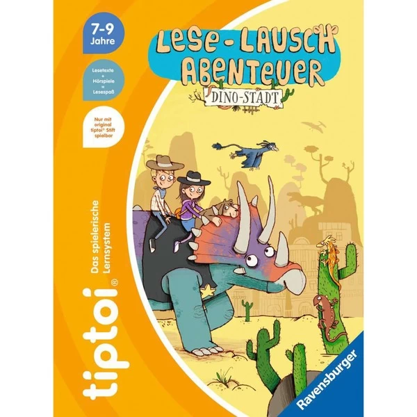 Ravensburger Tiptoi Lese-Lausch-Abenteuer: Dino-Stadt, Lernbuch 4 Ravensburger Tiptoi Lese-Lausch-Abenteuer: Dino-Stadt, Lernbuch – Bild 2