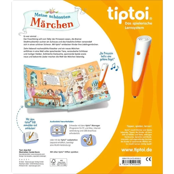 Ravensburger Tiptoi Meine Schönsten Märchen, Lernbuch 4 Ravensburger Tiptoi Meine Schönsten Märchen, Lernbuch – Bild 2