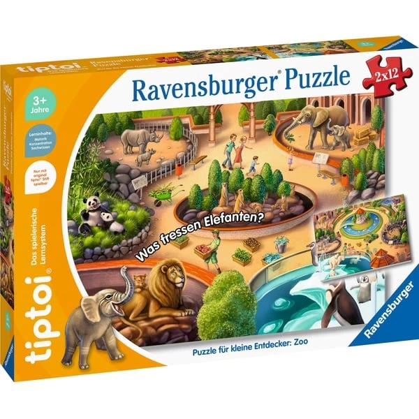 Ravensburger Tiptoi Puzzle Für Kleine Entdecker: Zoo 3 Ravensburger Tiptoi Puzzle Für Kleine Entdecker: Zoo