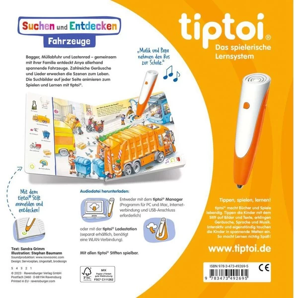 Ravensburger Tiptoi Suchen Und Entdecken: Fahrzeuge, Lernbuch 4 Ravensburger Tiptoi Suchen Und Entdecken: Fahrzeuge, Lernbuch – Bild 2