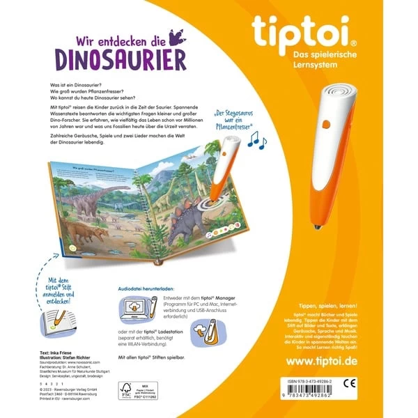 Ravensburger Tiptoi Wir Entdecken Die Dinosaurier, Lernbuch 5 Ravensburger Tiptoi Wir Entdecken Die Dinosaurier, Lernbuch – Bild 3