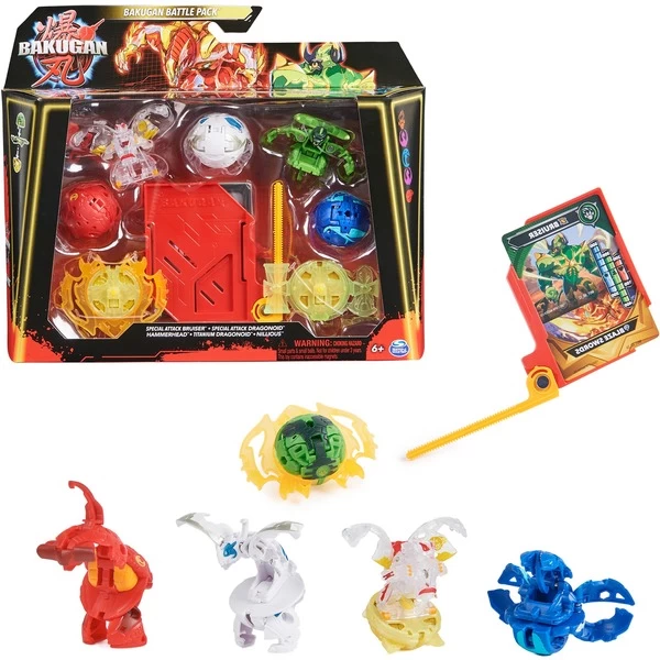 Spin Master Bakugan 2023 Battle Pack Mit 5 Bällen, Geschicklichkeitsspiel