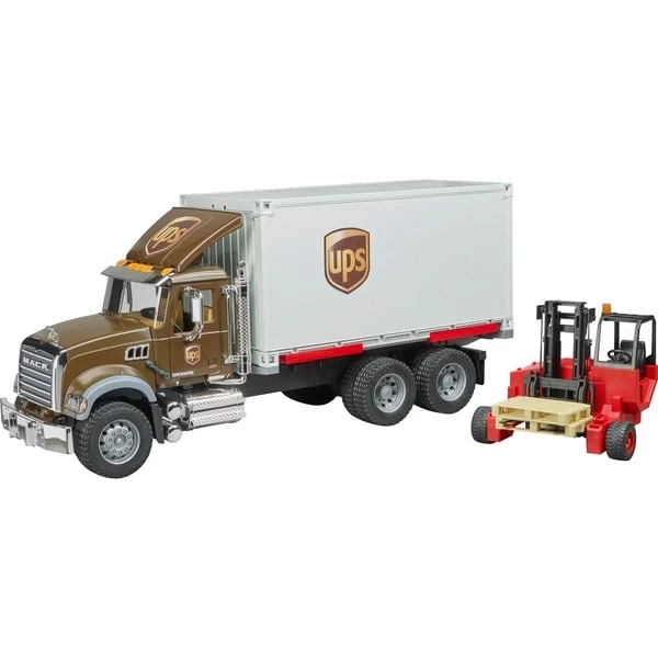 Bruder Mack Granite UPS Logistik-LKW, Modellfahrzeug 4 Bruder Mack Granite UPS Logistik-LKW, Modellfahrzeug – Bild 2